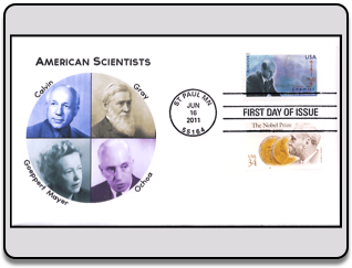 American Scientists, set of 4 covers
